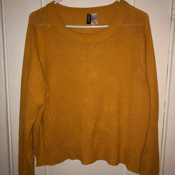 H&M Sweaters Mustard Yellow Sweater Poshmark